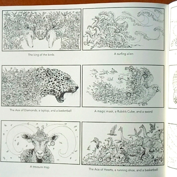 Animorphia Adult Coloring book - Picture 7 of 8